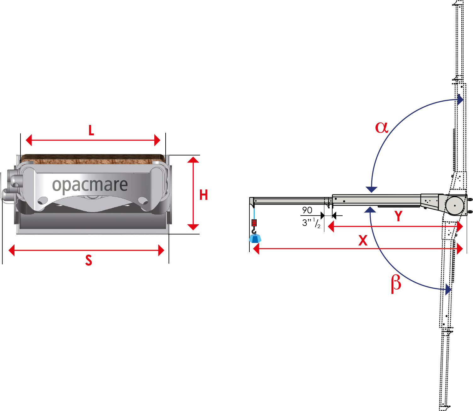 TRANSOM “FREE STERN PLATFORM” 4339/4999/8998S/99